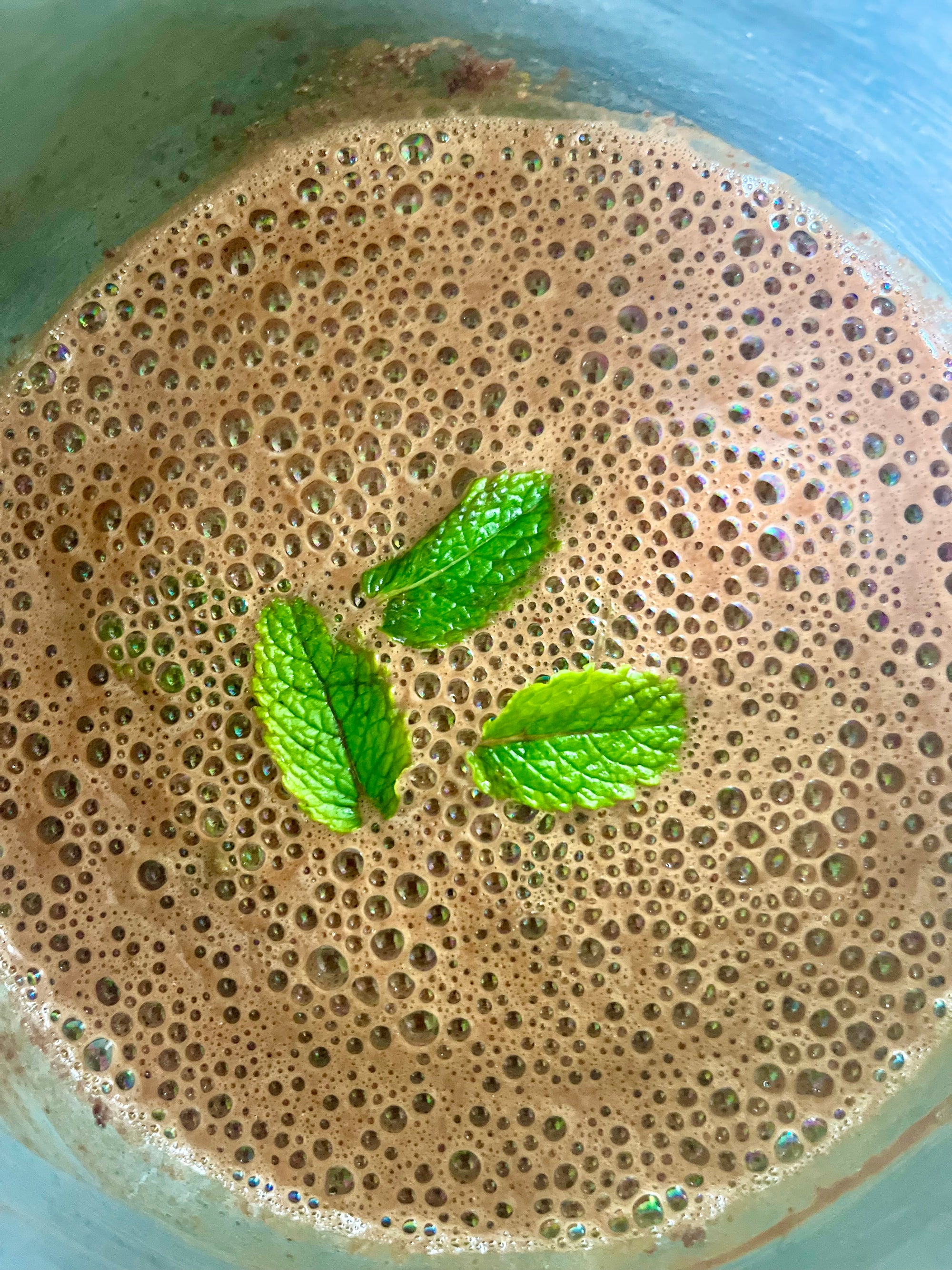 Mint Infused Hot Cacao